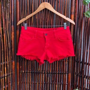 Siwy Camilla Red Cut Off Jean shorts